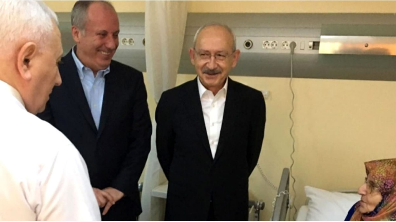 Kemal Kılıçdaroğlu, Muharrem İncenin annesini hastanede ziyaret etti